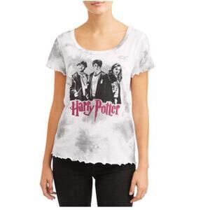 Harry Potter Womens Sz XL Tie Dye T-shirt With Harry Hermione & Ron Licensed NEW